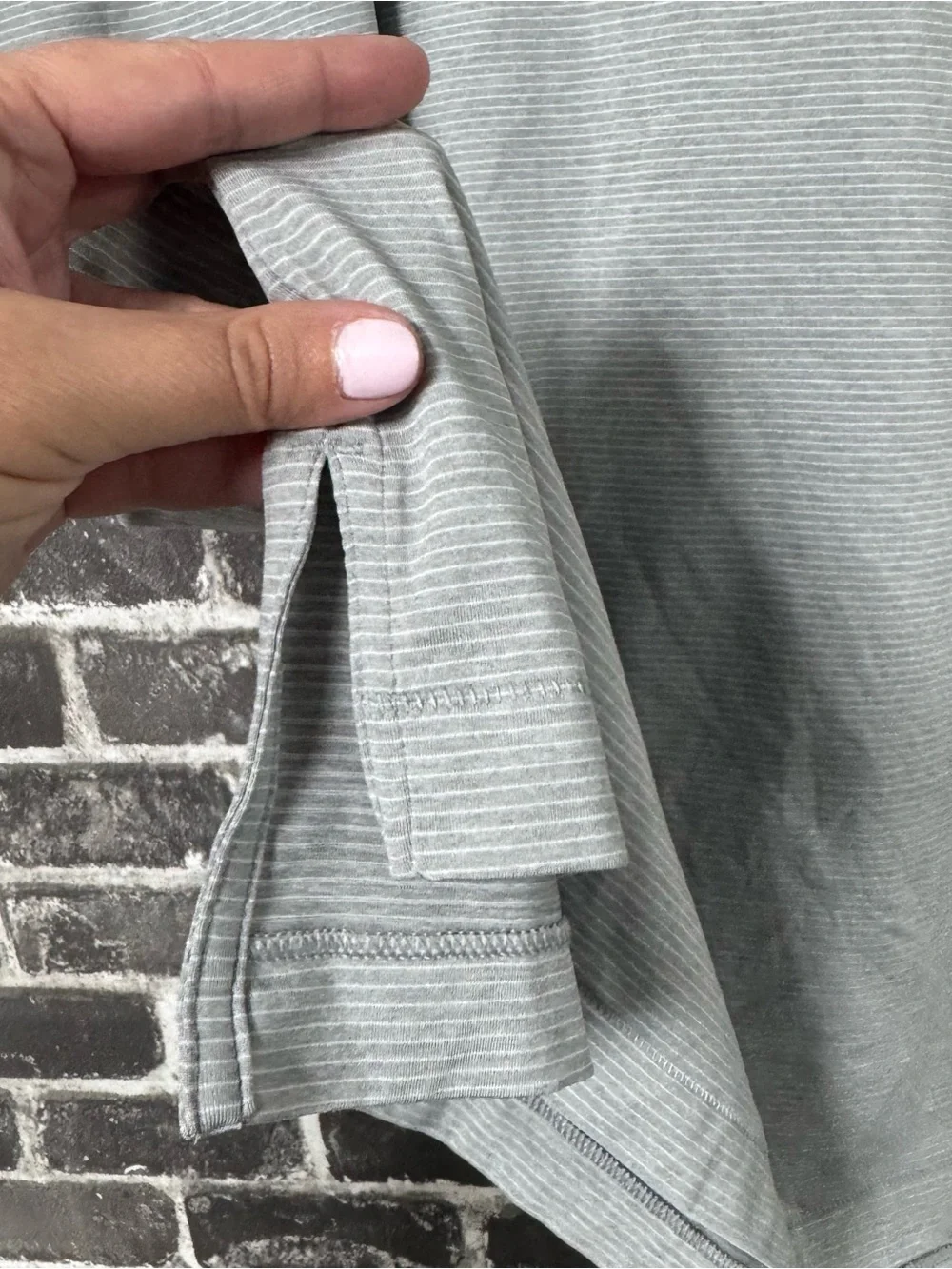 PETER MILLAR Summer Comfort polo shirt gray white stripe